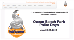 Desktop Screenshot of oceanbeachparkpolkadays.com